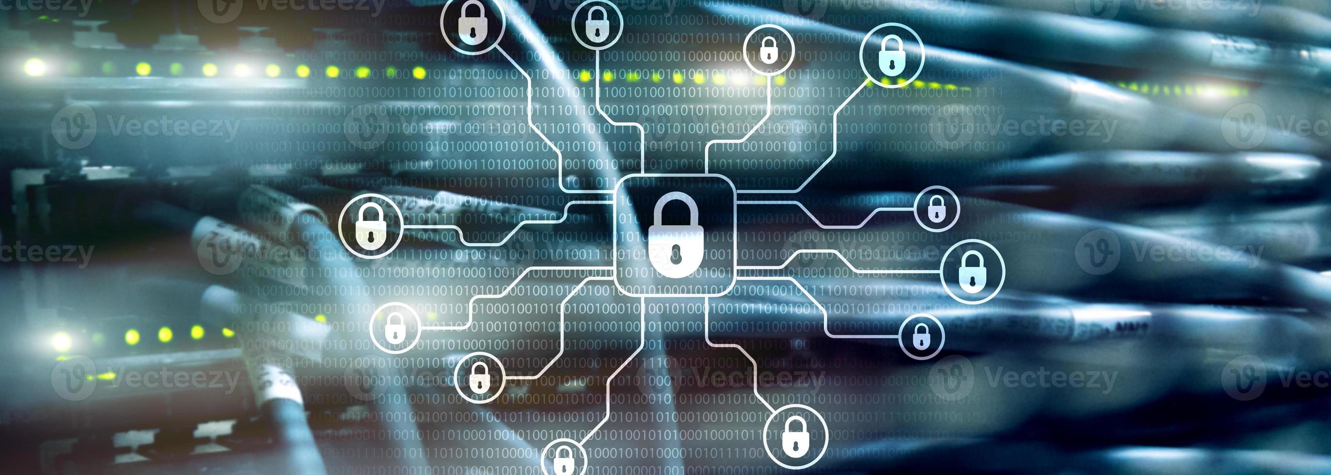 Cyber security, data protection, information privacy. Internet and technology concept. photo