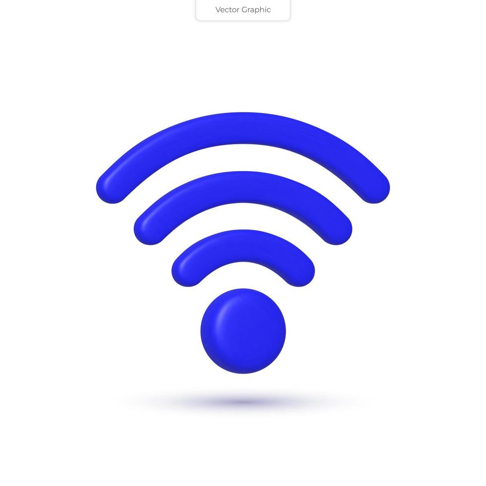 Realistic 3D wireless network vector illustration with connected devices, routers, and signals. Perfect for tech and connectivity concepts.