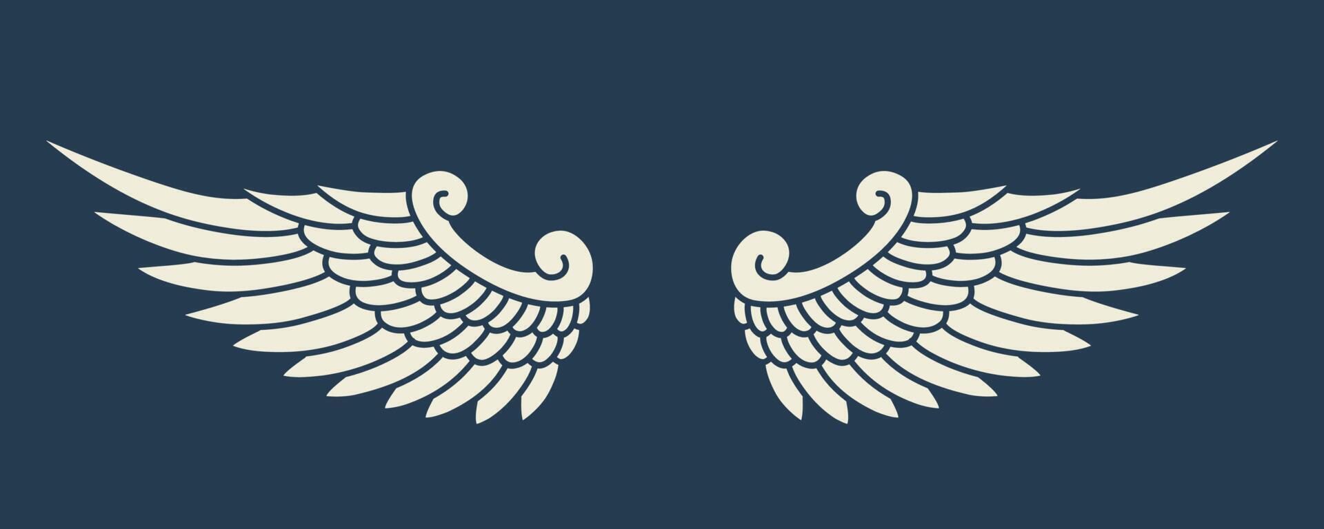 Vector angel wings design