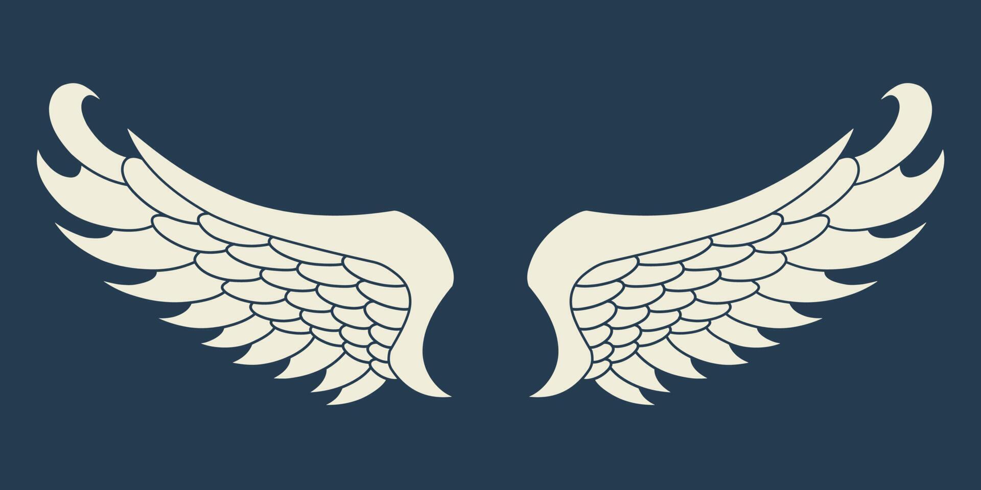 Vector angel wings design