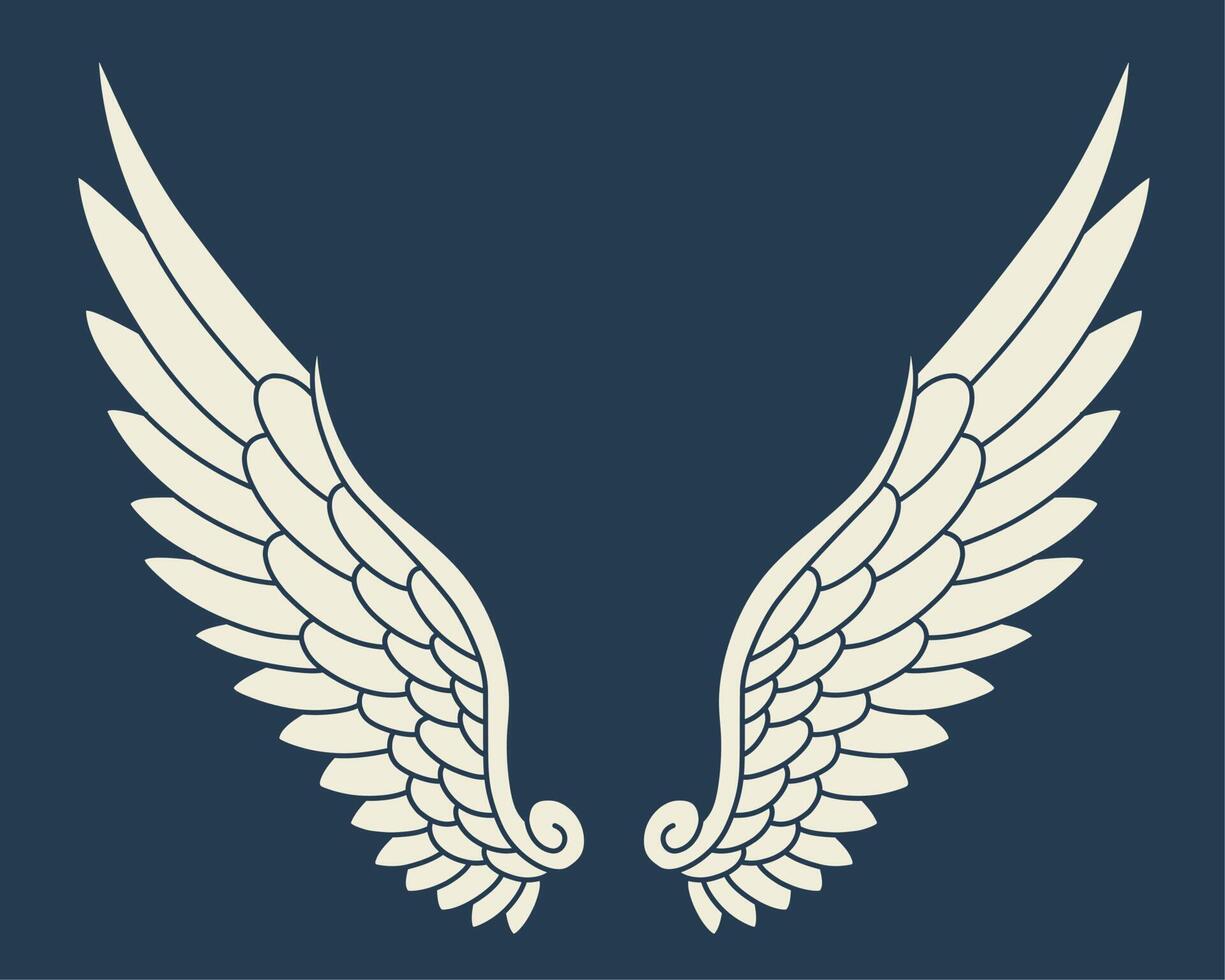 Vector angel wings design
