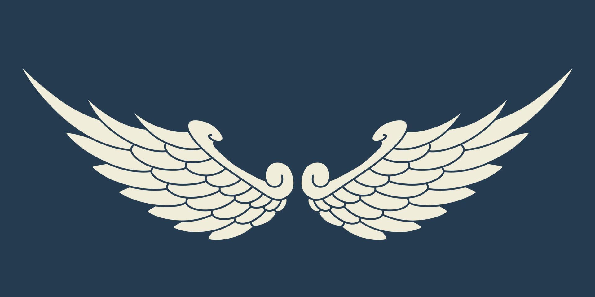 Vector angel wings design