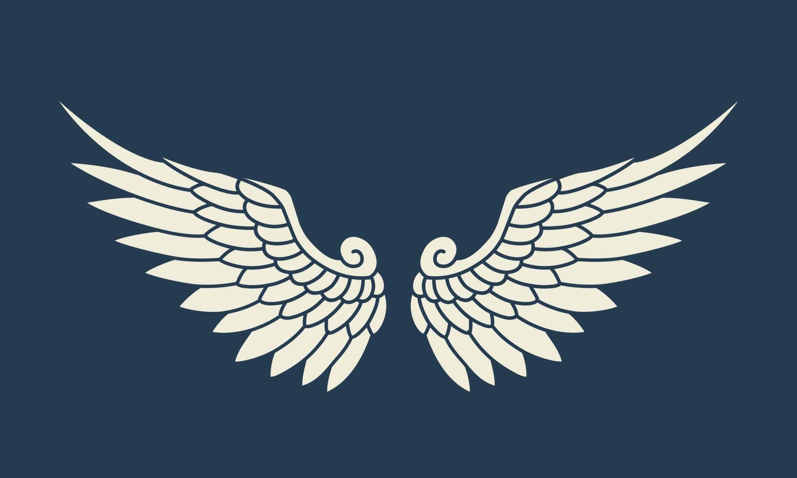 Vector angel wings design