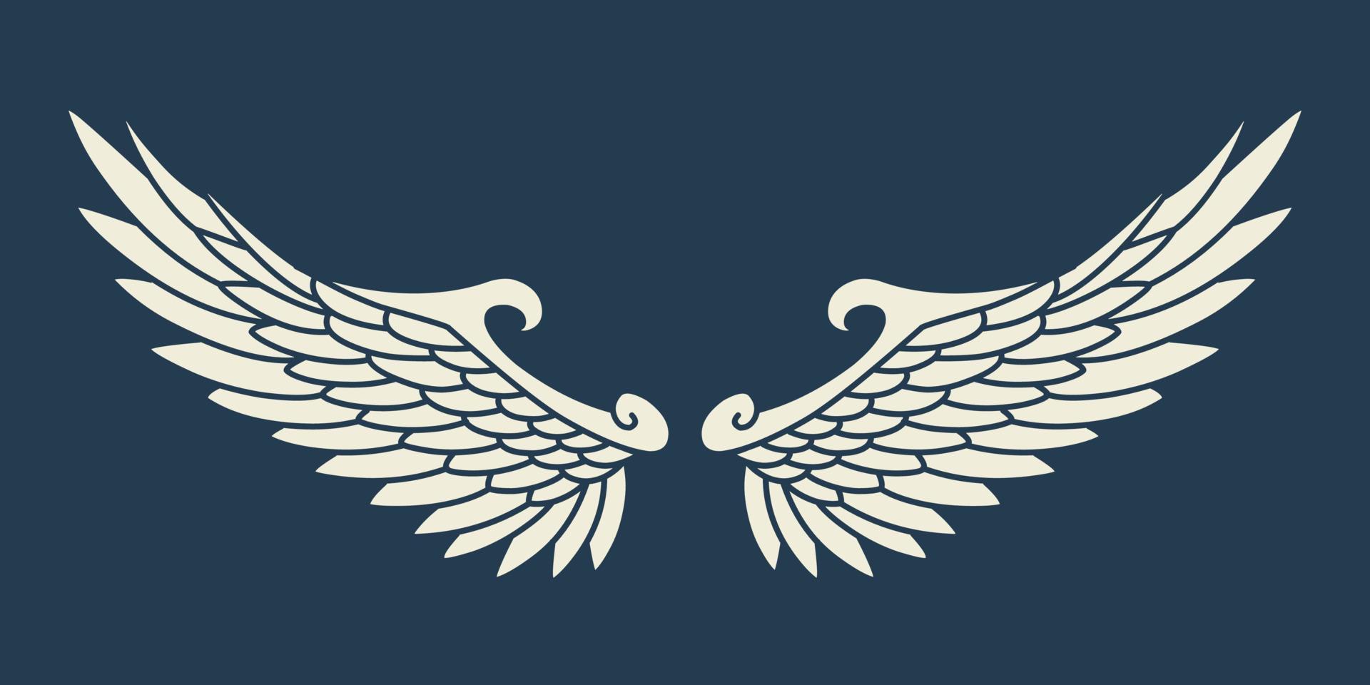 Vector angel wings design