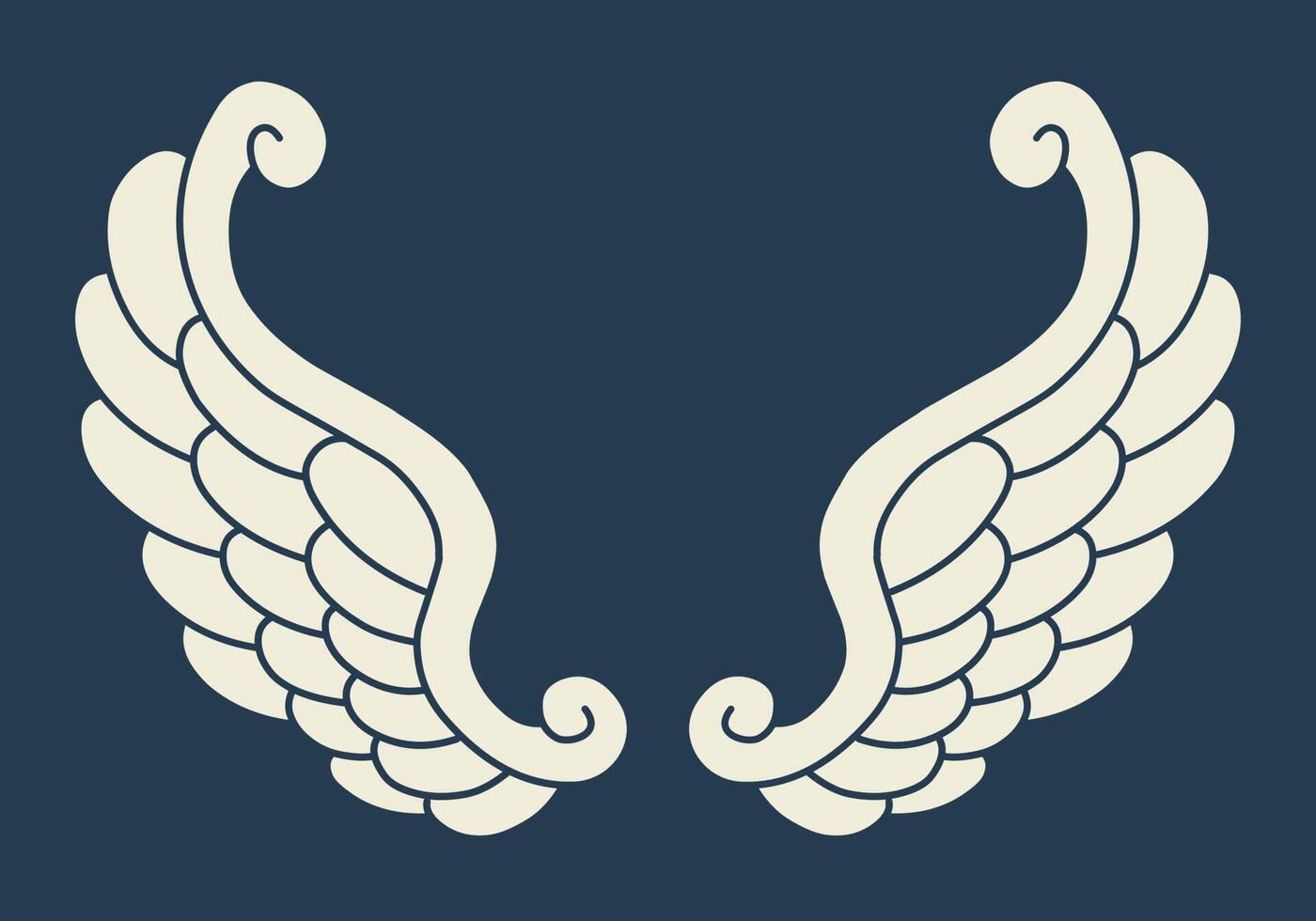 Vector angel wings design