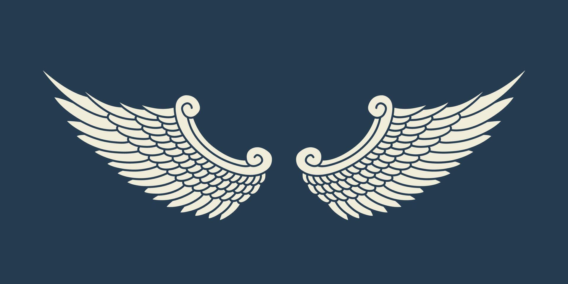 Vector angel wings design