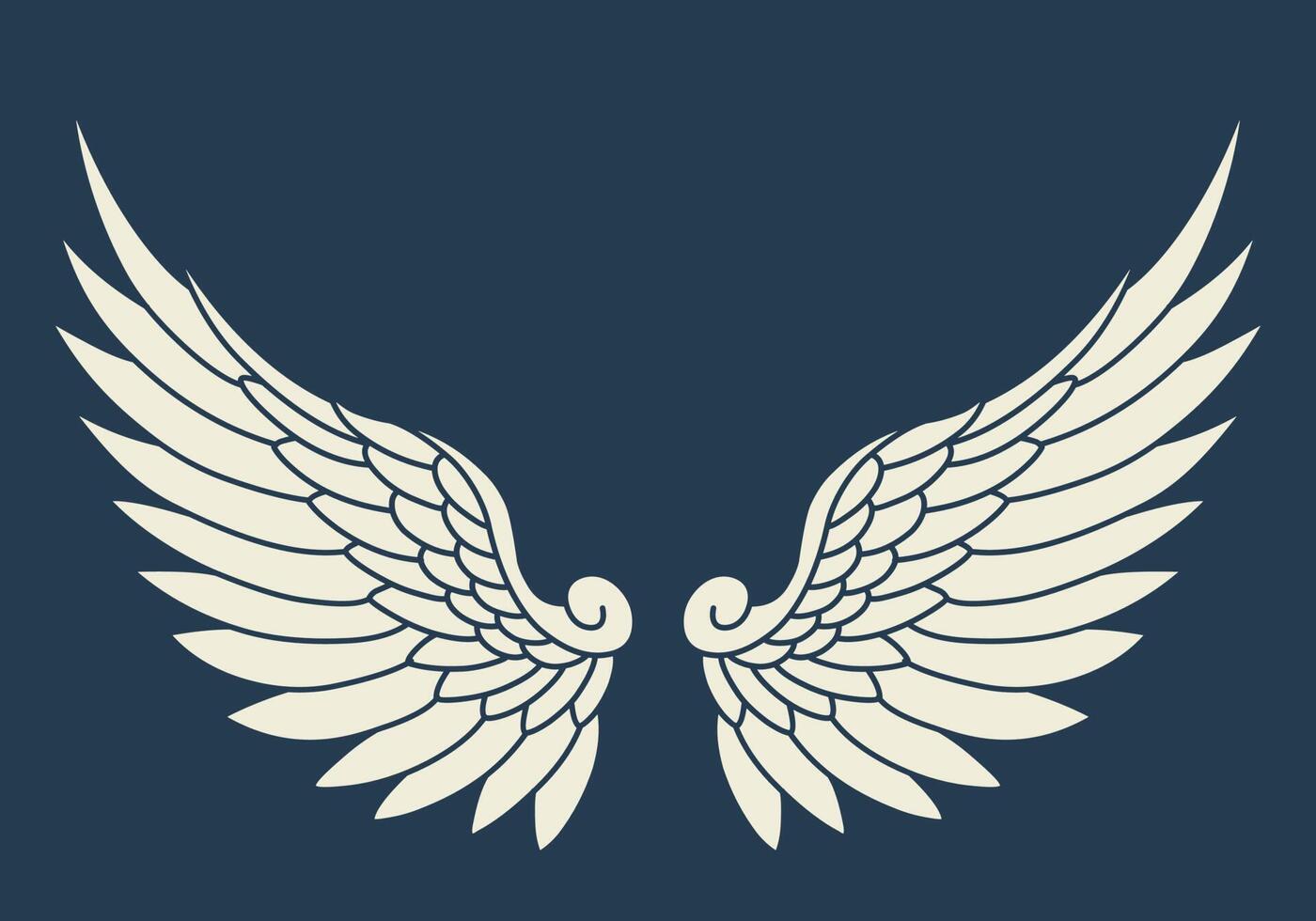 Vector angel wings design