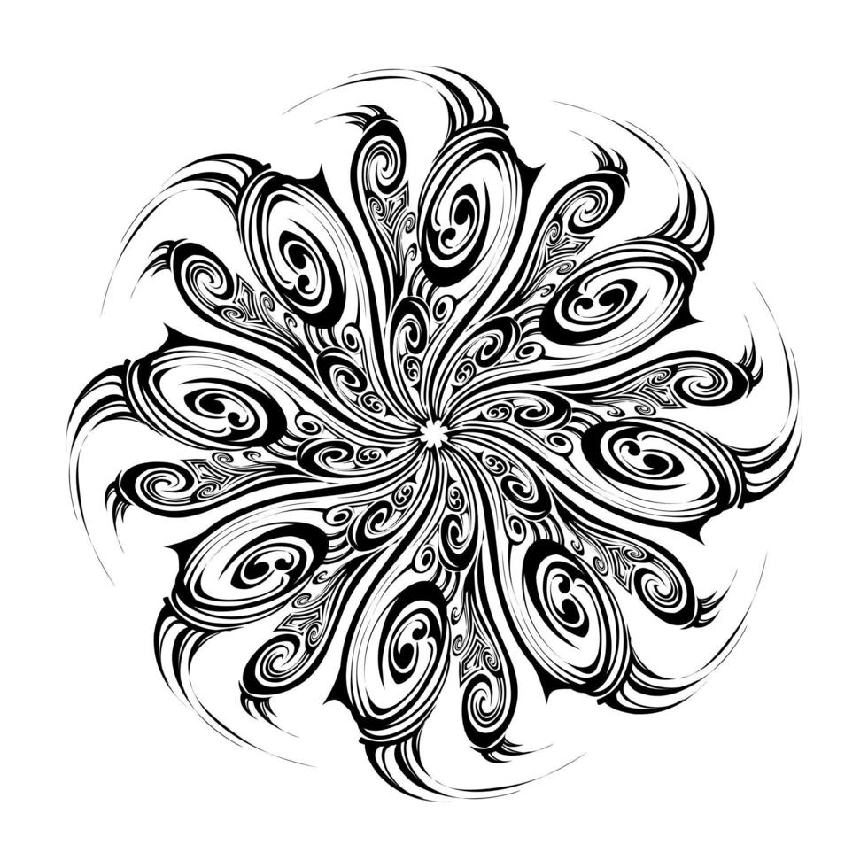 Mandala tribal sun vector