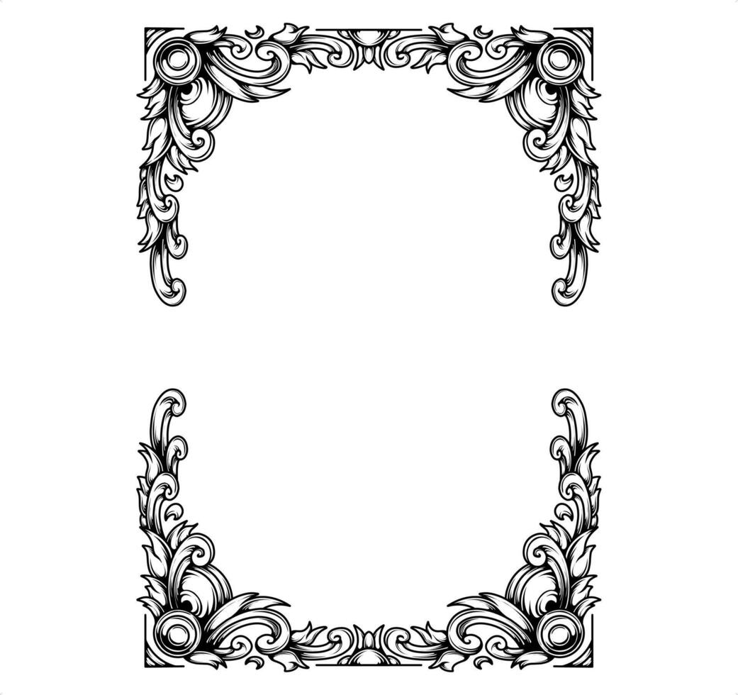 Luxurious classic frame design vector