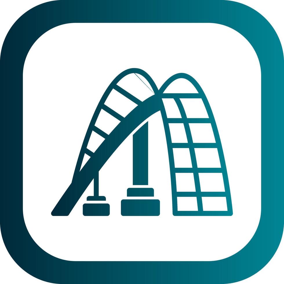 Roller Coaster Vector Icon Design