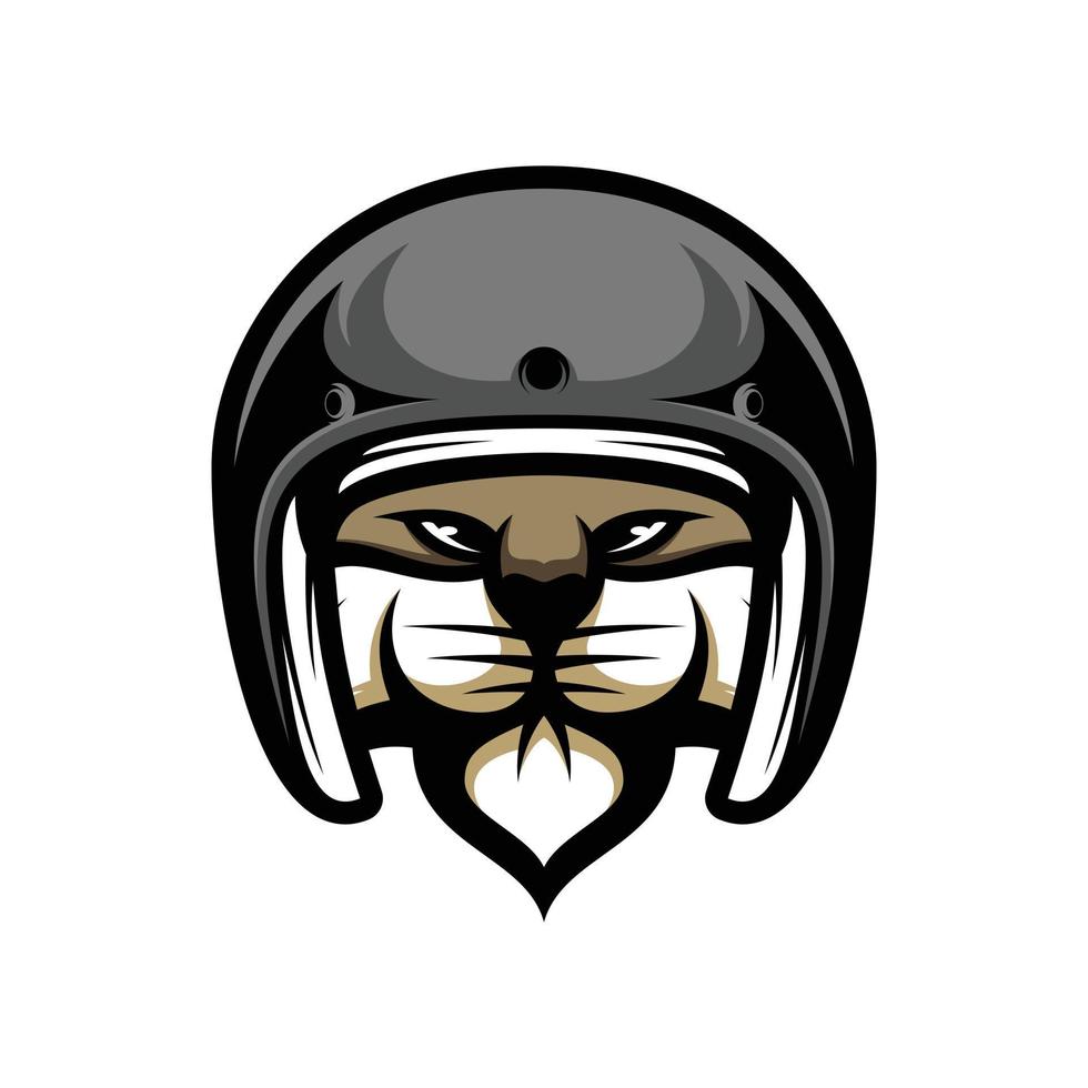 Cat Mascot Logo Design Vector
