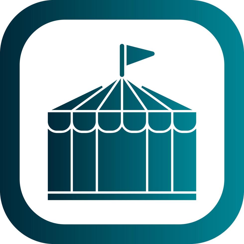 Circus Tent Vector Icon Design