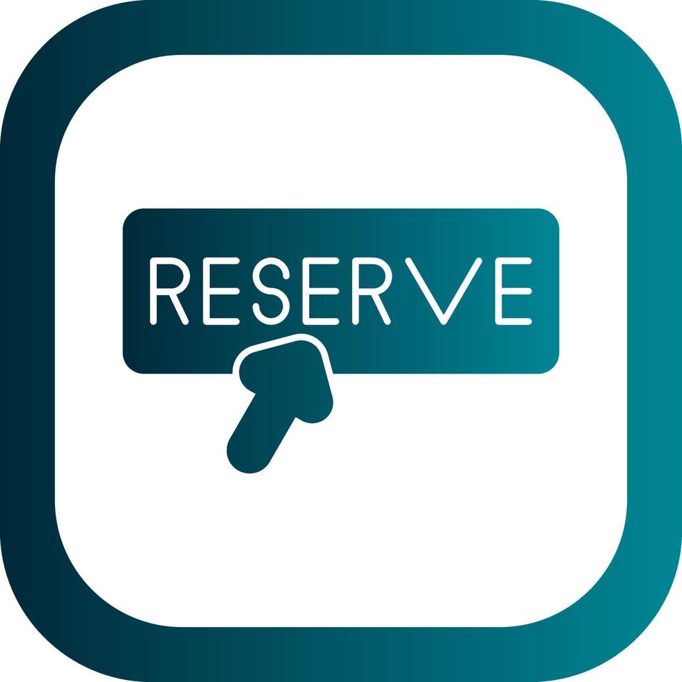 diseño de icono de vector de reserva