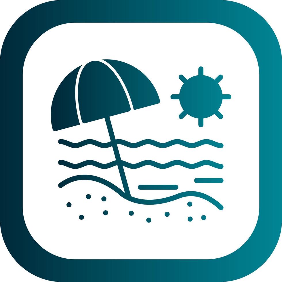 Beach Vector Icon Design