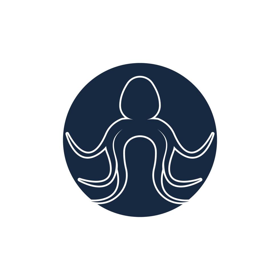 Octopus logo vector design