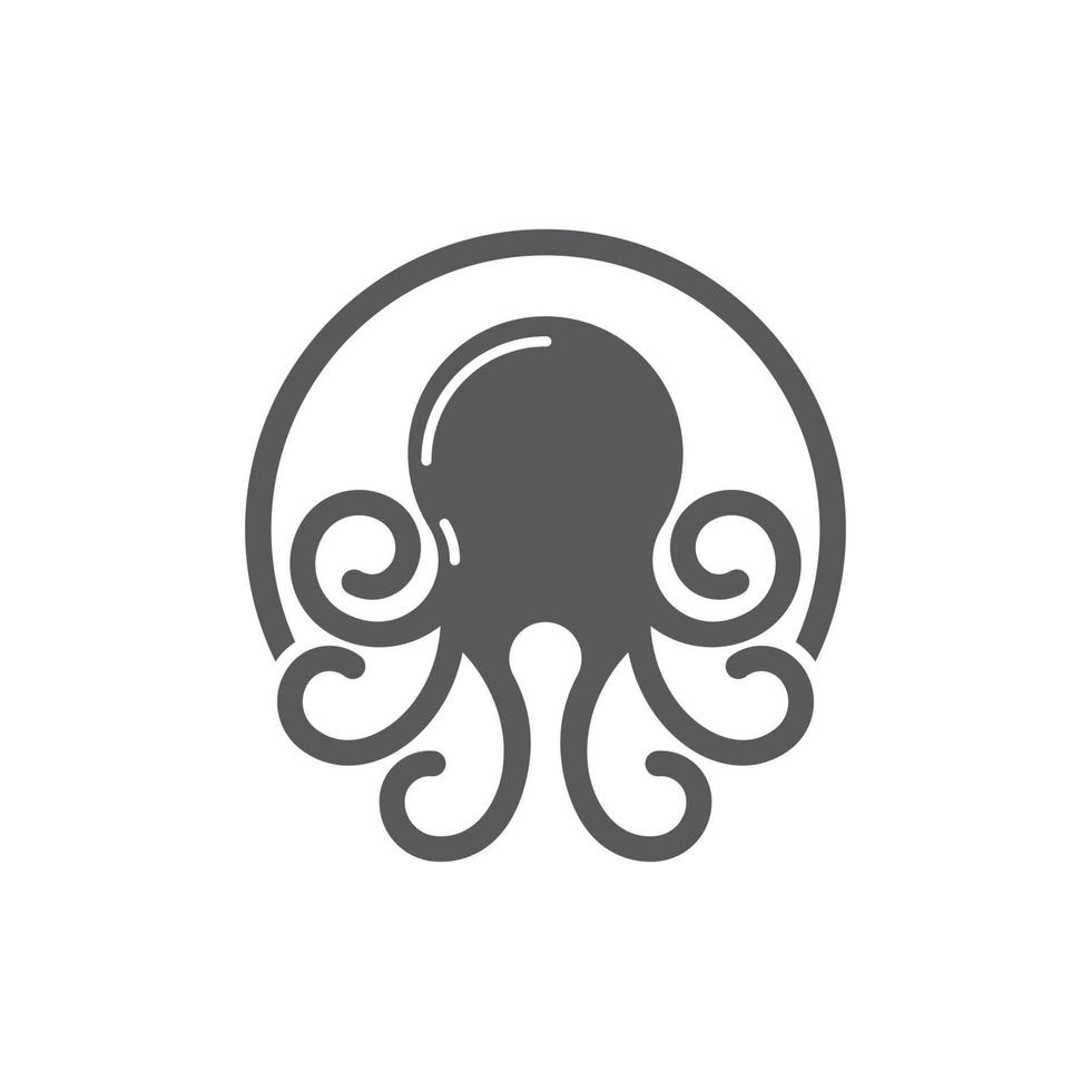 Octopus logo vector design