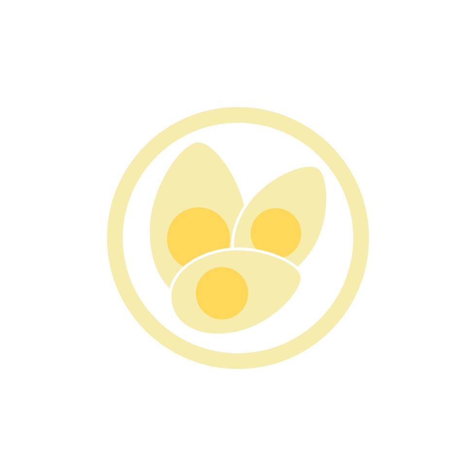 Chicken eggs logo icon and symbol vector
