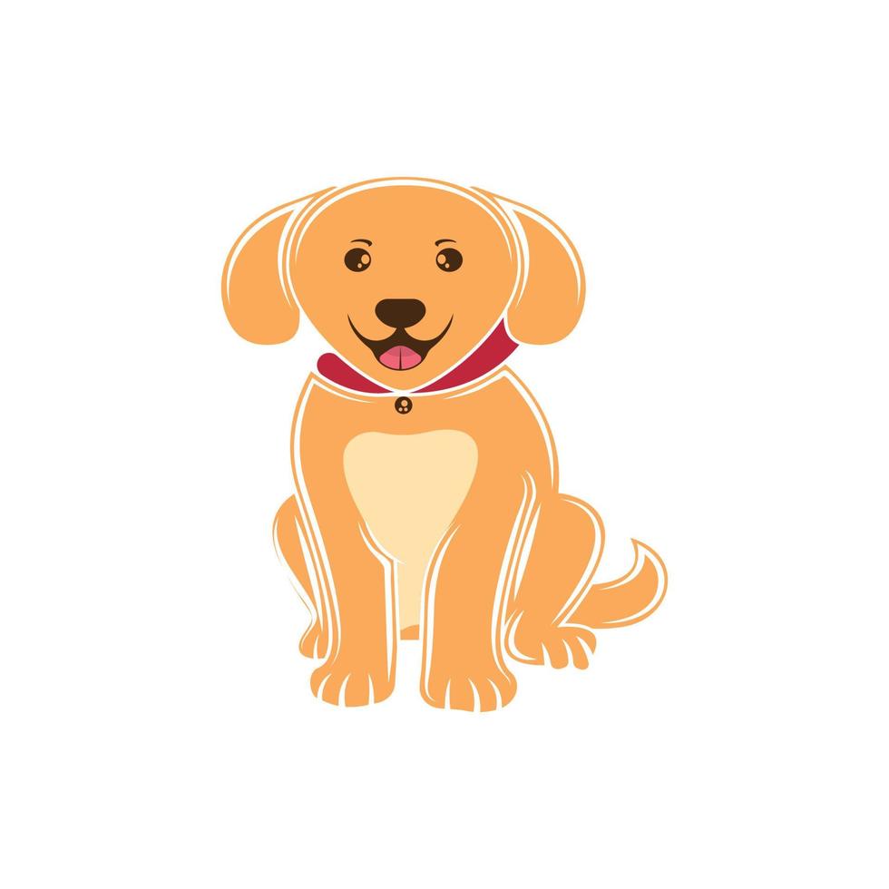 perro logo vector diseño icono