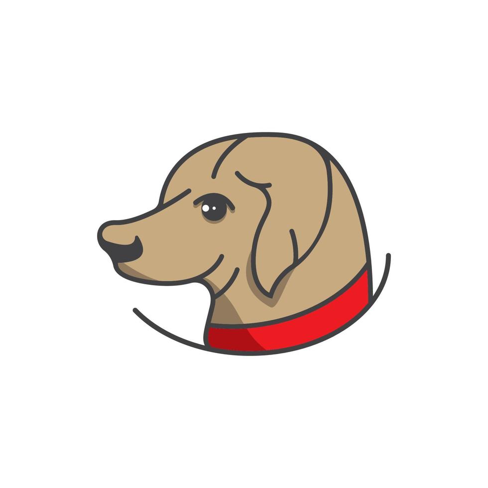 perro logo vector diseño icono