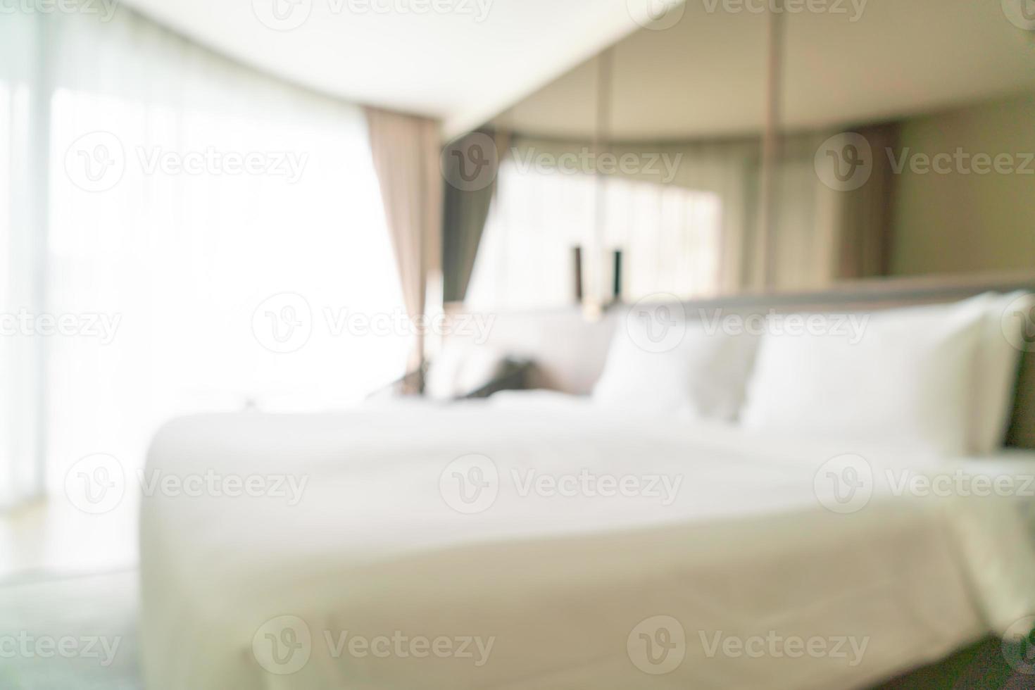 abstract blur luxury bedroom for background photo