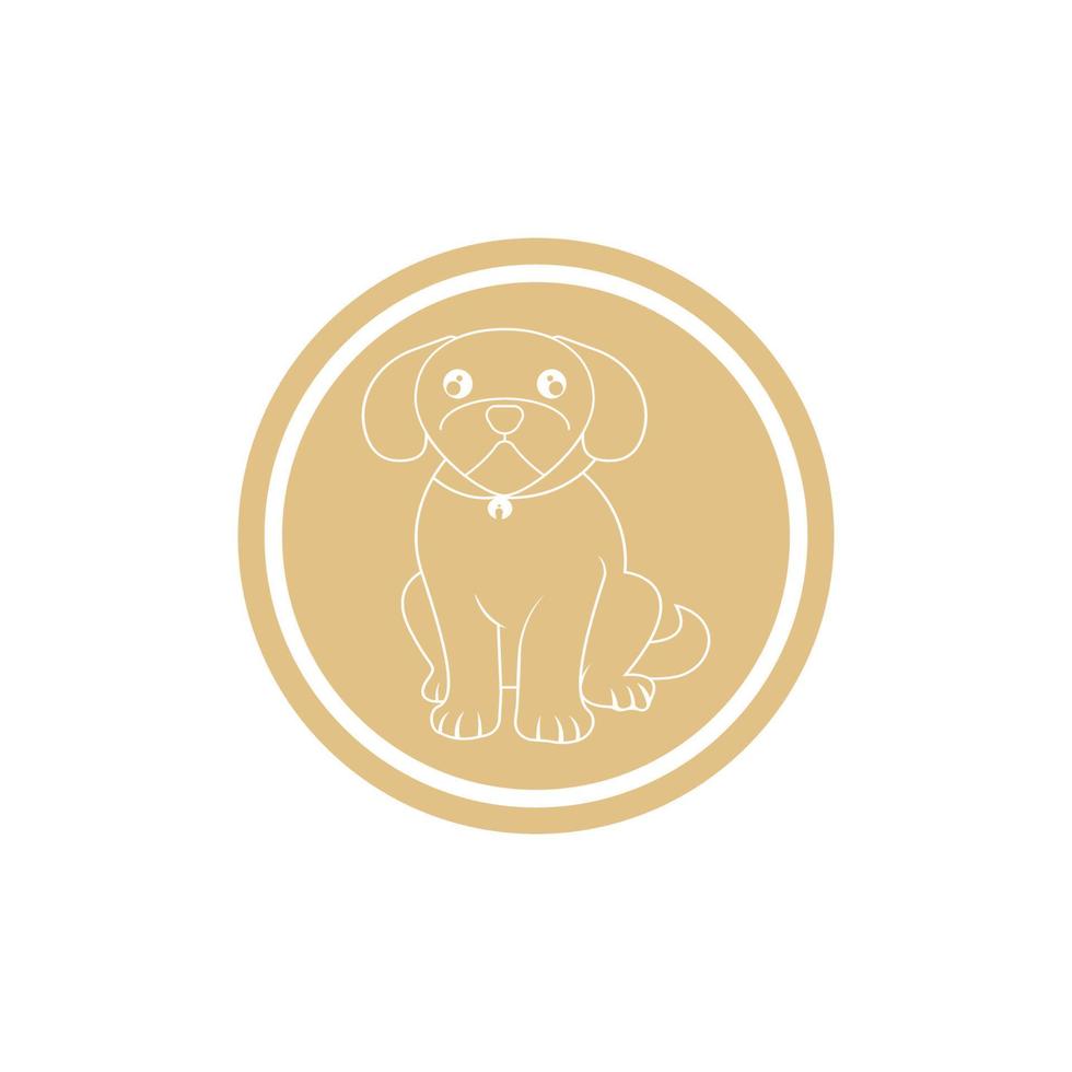 Dog logo vector design icon