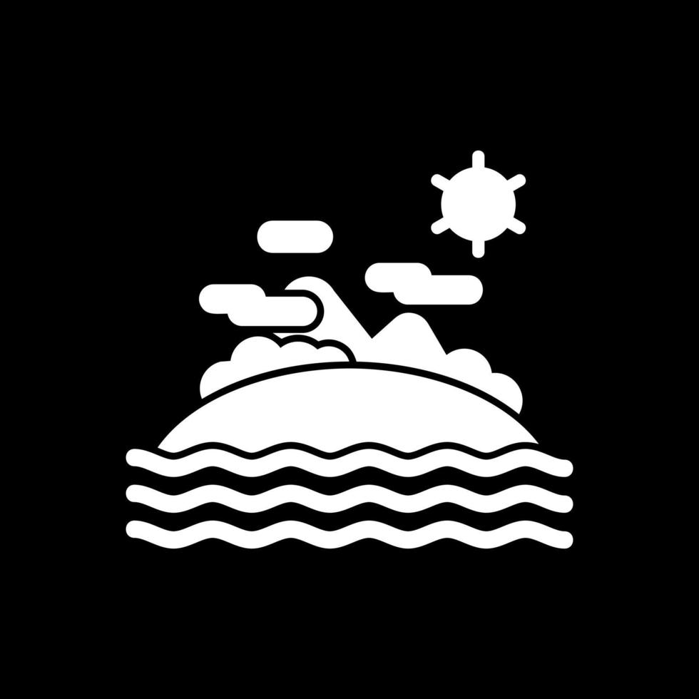 Island Vector Icon Design