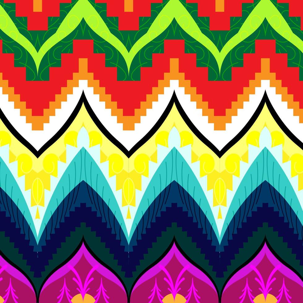 Digital art abstract pattern, local culture design ideas. can change any size orientation, find pattern file on swatches vector