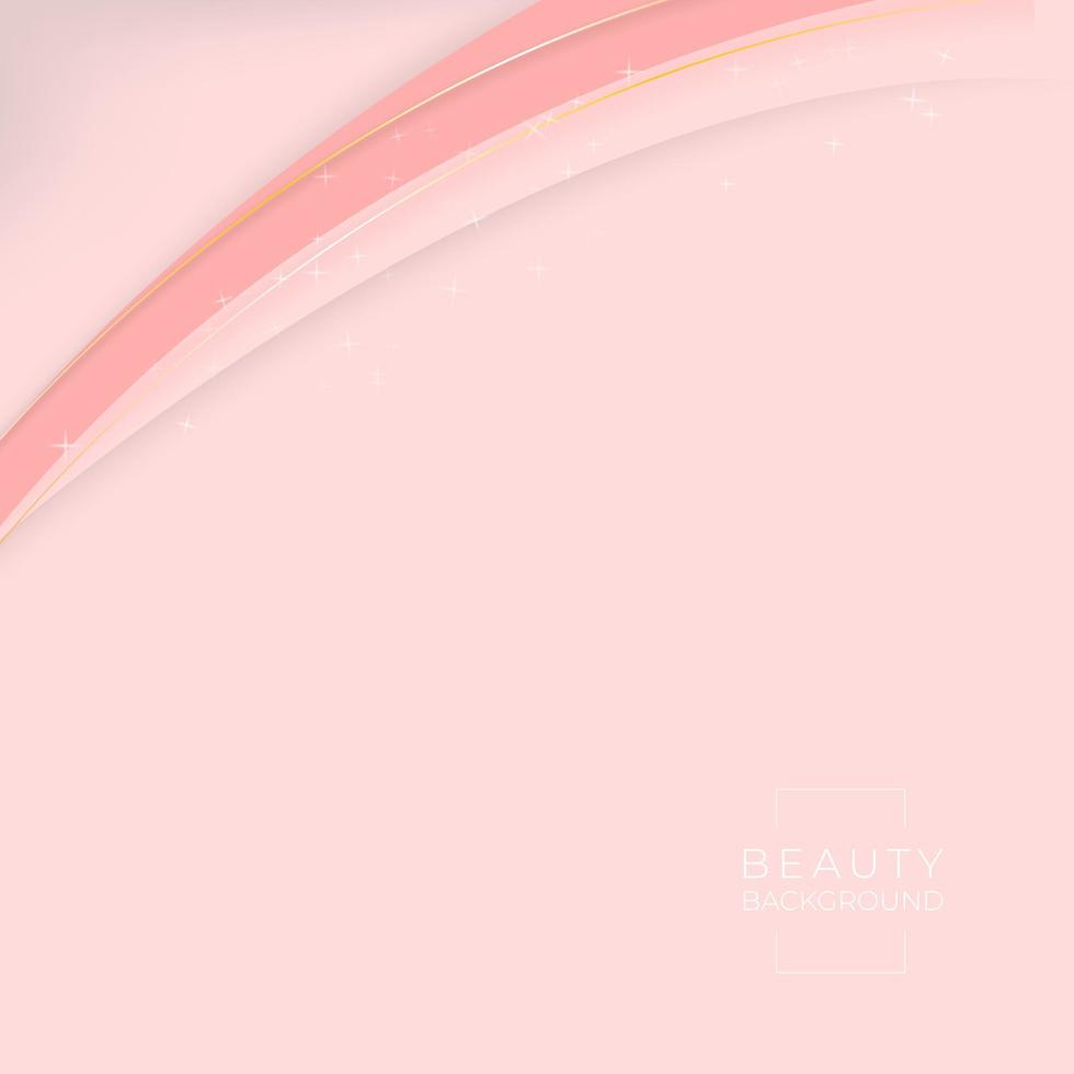 Soft pink beauty and fashion background, with sparkle star effect make a more than luxury background vector