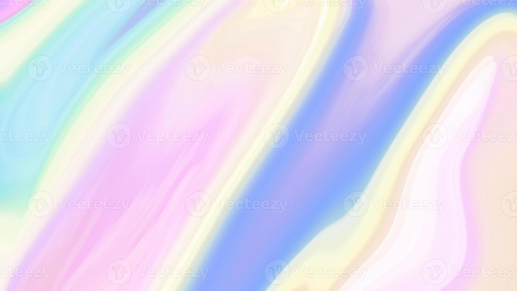 beauty holographic foil abstract sweet bright gradient blurred yellow pink and blue rainbow background image. fantasy soft pastel growing light colors photo