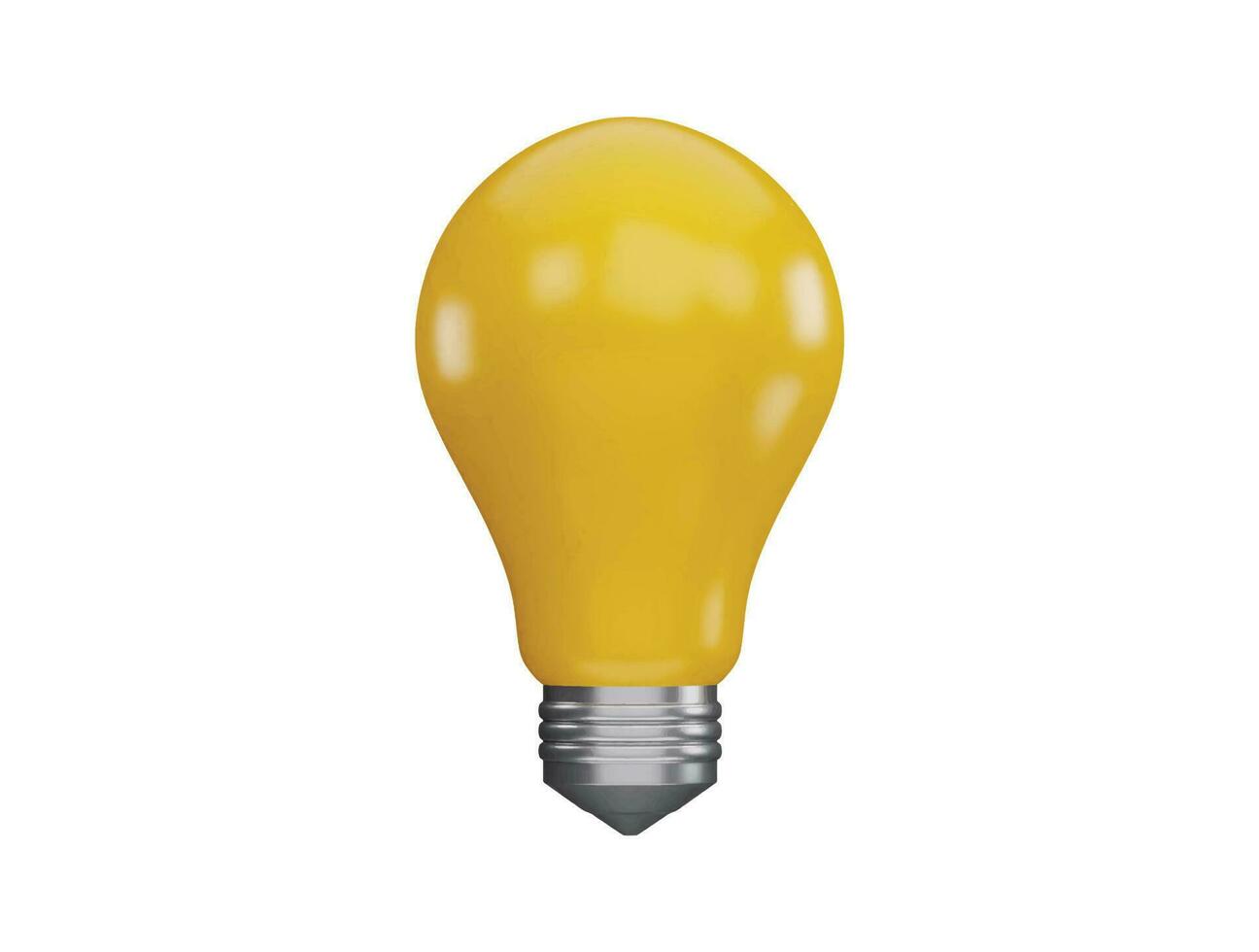 light icon 3d rendering vector illustration