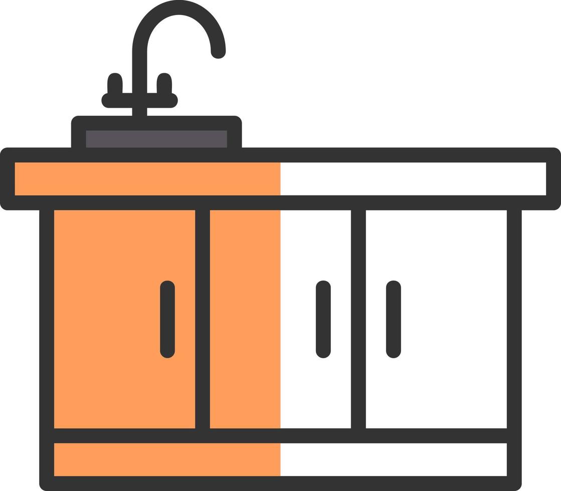 Kitchen Sink Vector Icon Design