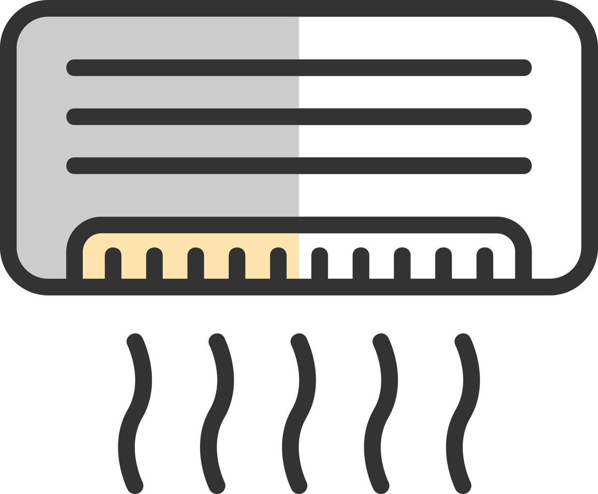 Air Conditioner Vector Icon Design