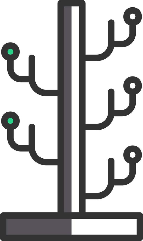 Coat Stand Vector Icon Design