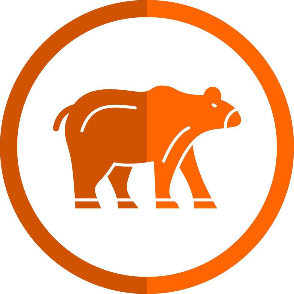 diseño de icono de vector de oso