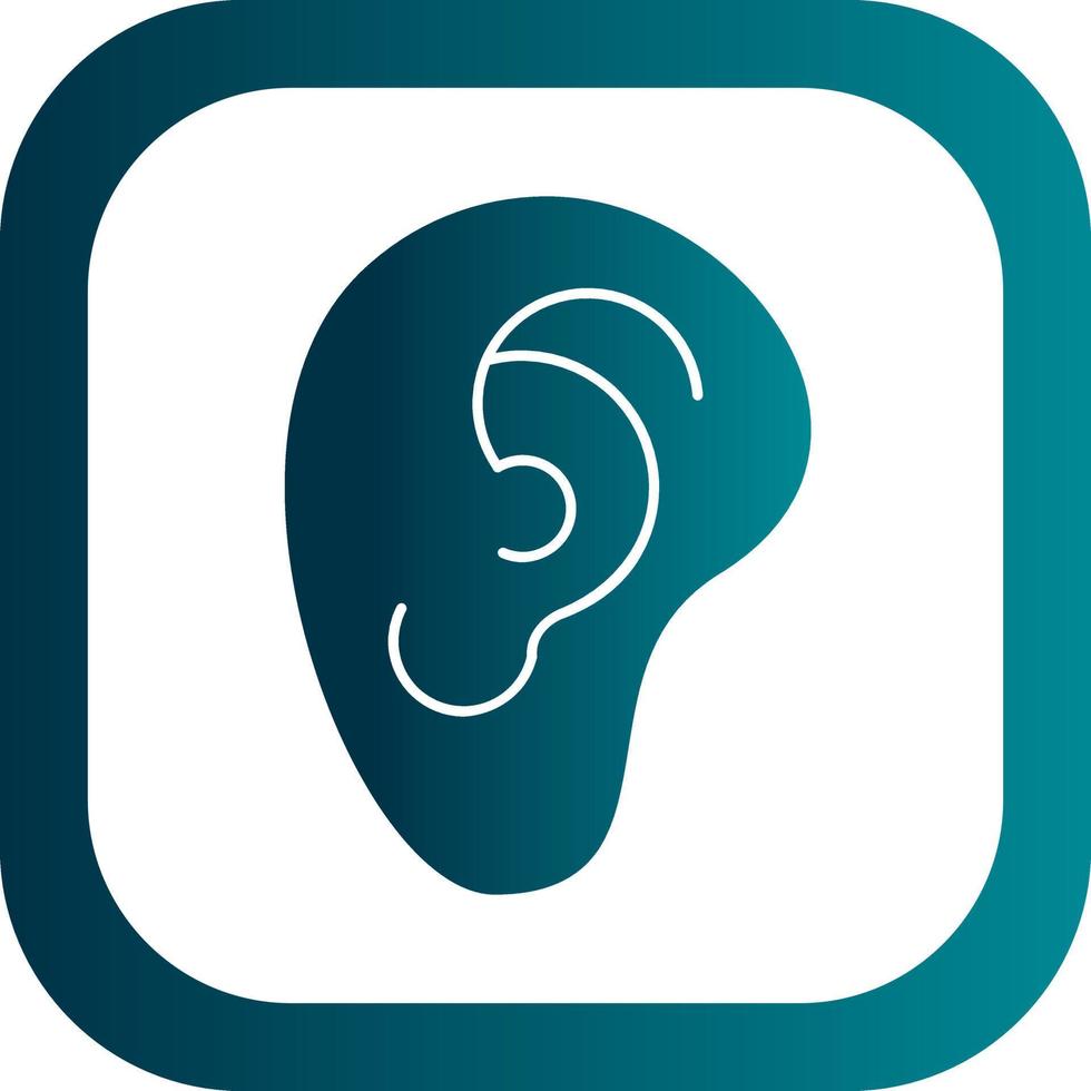 Ear Vector Icon Design