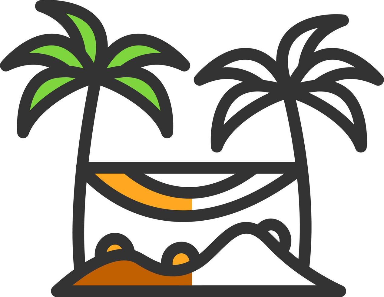 Hammock Vector Icon Design