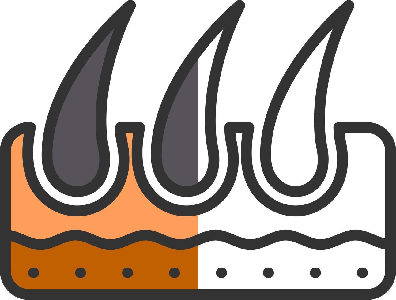 Hair Vector Icon Design