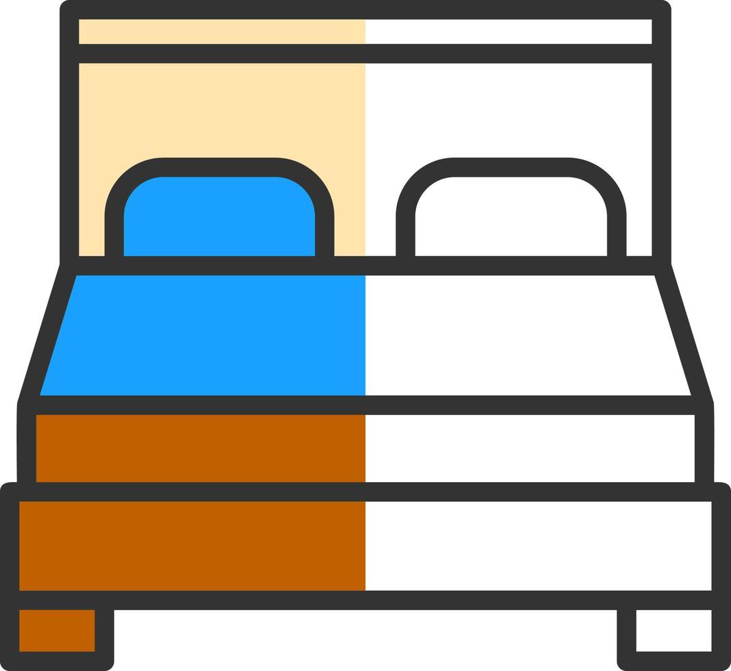 Bed Vector Icon Design