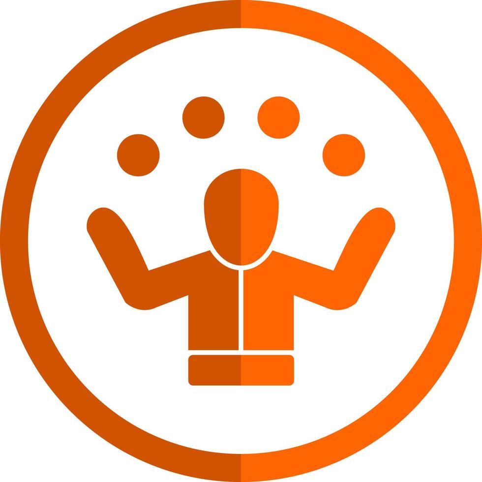 Juggling Vector Icon Design