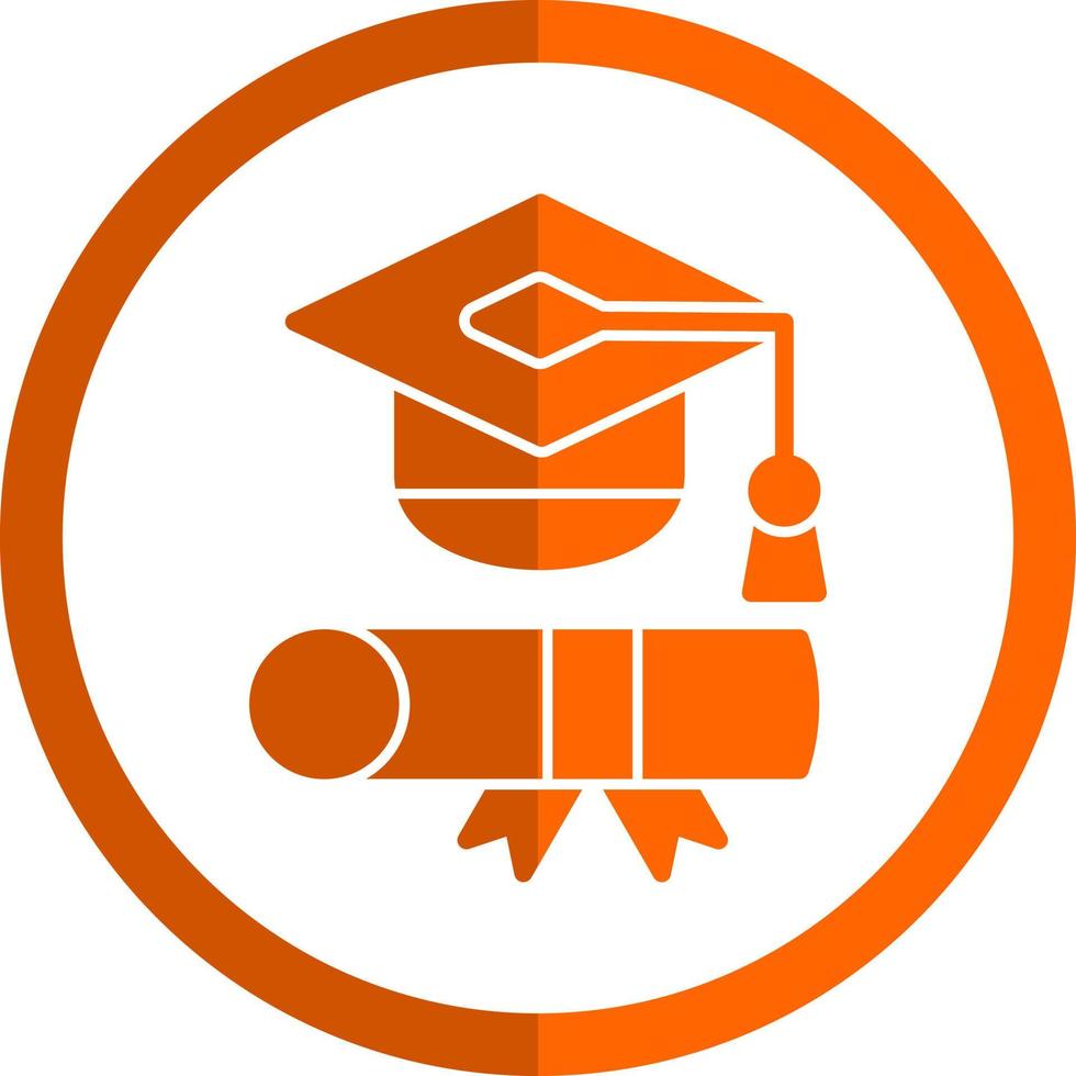 diseño de icono de vector de toga de graduación