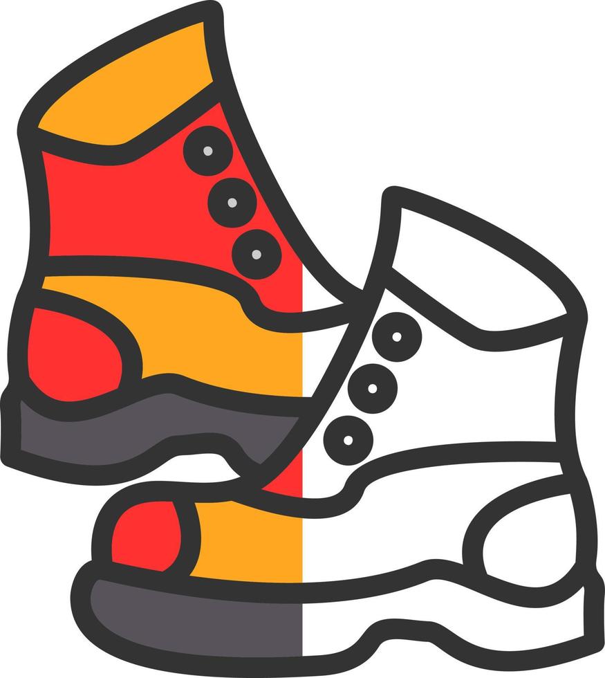 diseño de icono de vector de botas