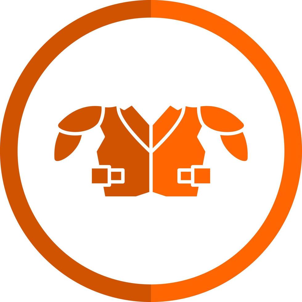 Shoulder Pads Vector Icon Design