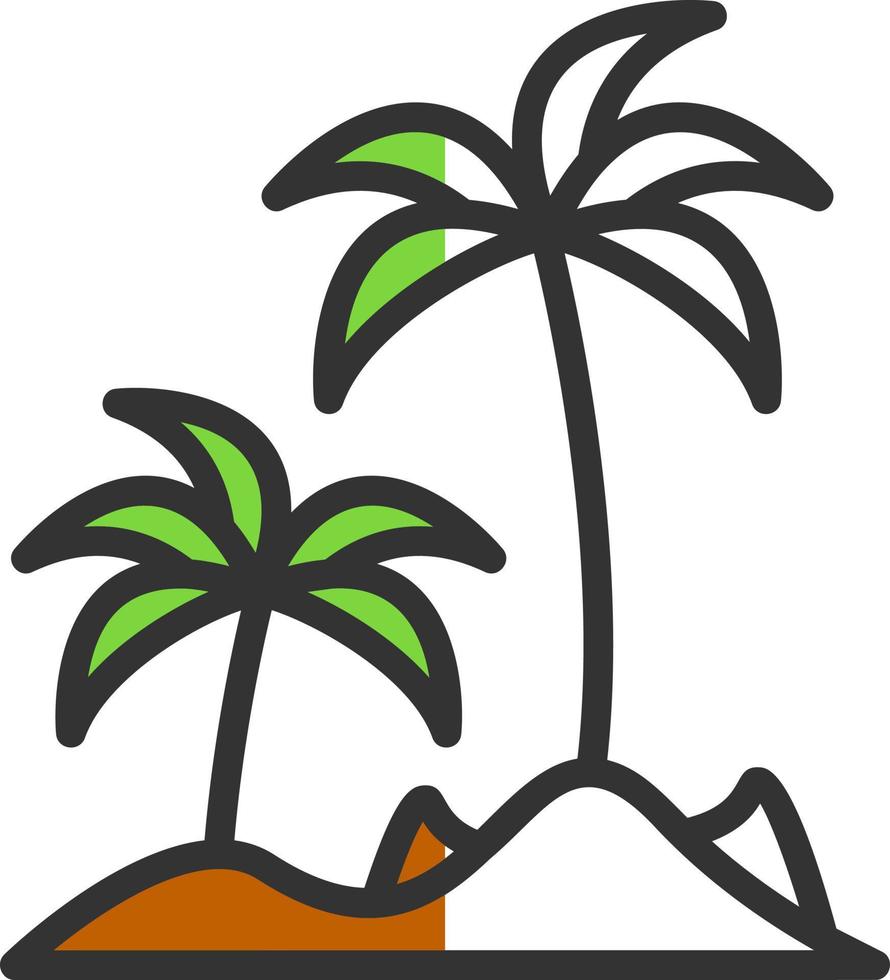 Island Vector Icon Design