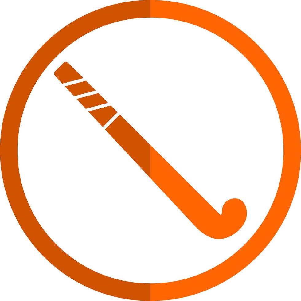 diseño de icono de vector de palo de hockey