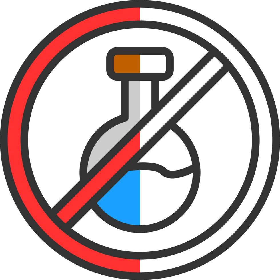 No Chemical Vector Icon Design