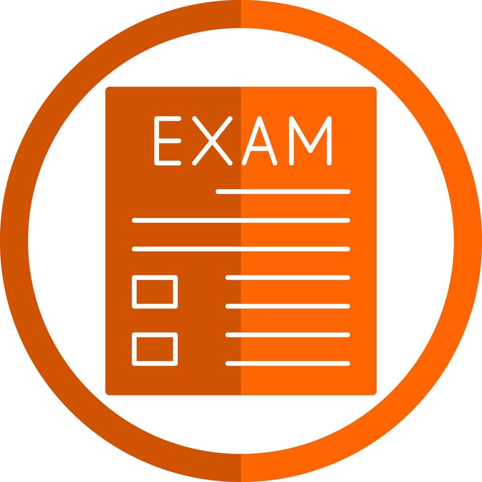 diseño de icono de vector de examen