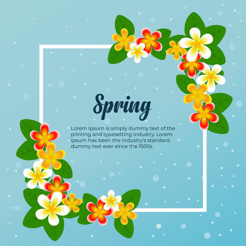 Spring Colorful Flower Background Design. Sale Background, Invitation Card, Poster, Banner, Wallpaper vector