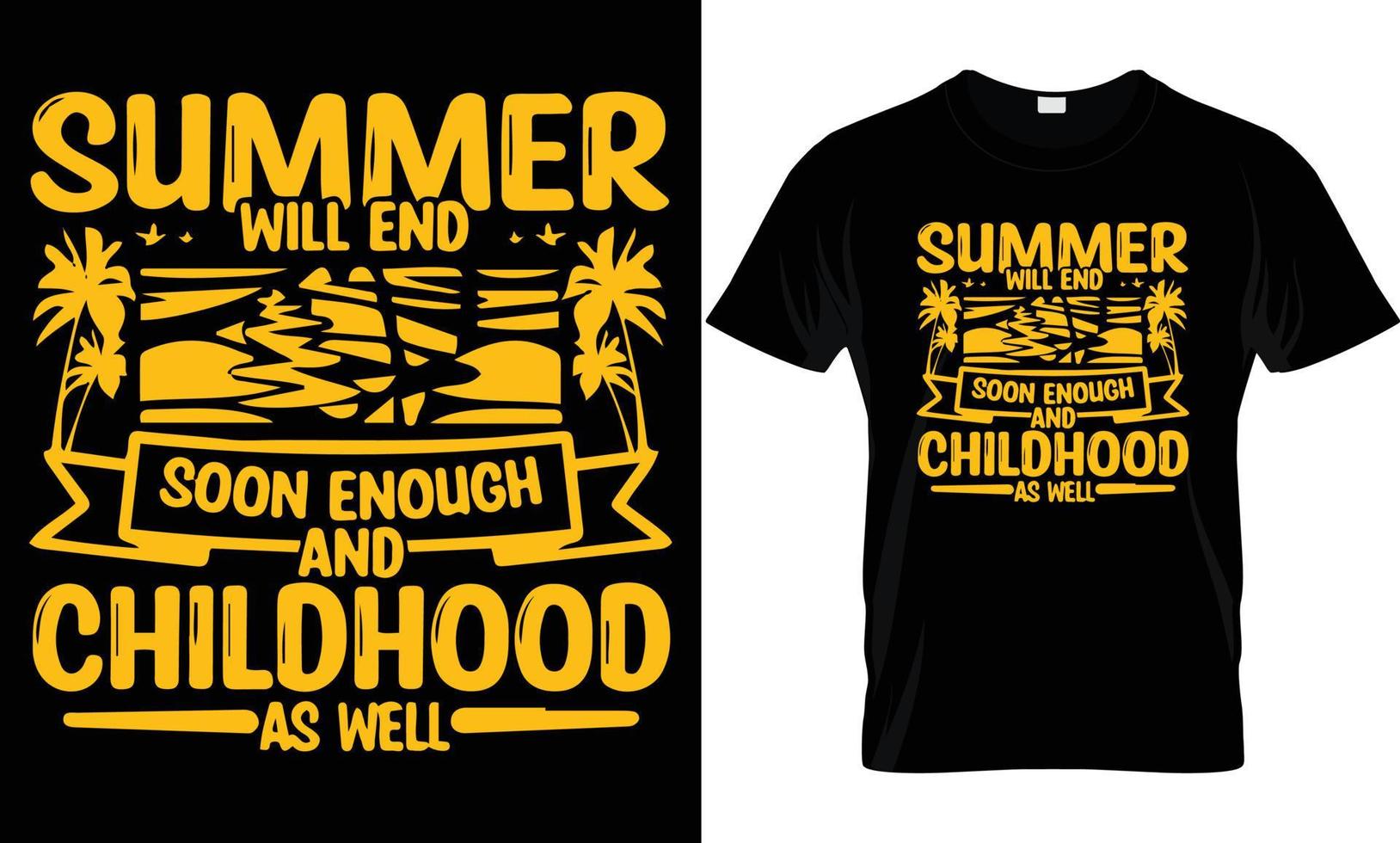 SUMMER T - SHIRT DESIGN vector