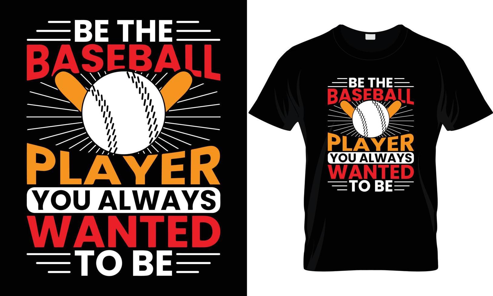 BASEBALL T - SHIRT DESIGN vector