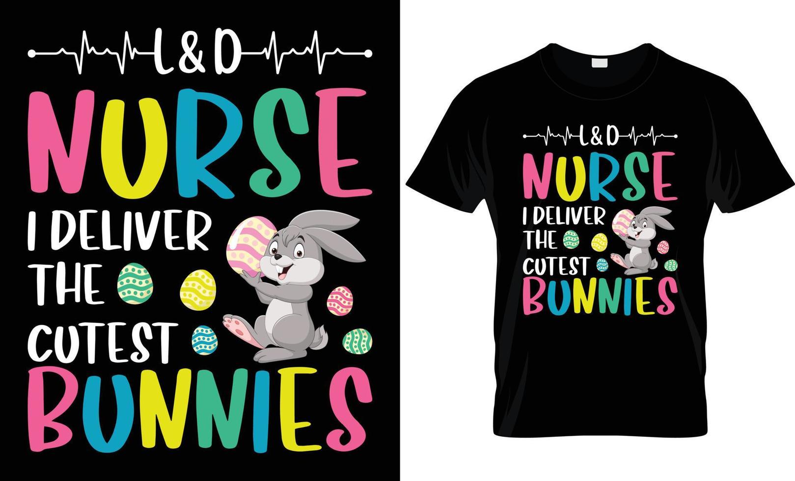 EASTER T - SHIRT DESIGN vector
